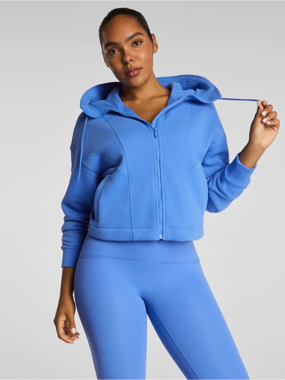 SPANX® BoostUp
Cotton Fleece Full Zip Hoodie
Color: Astor